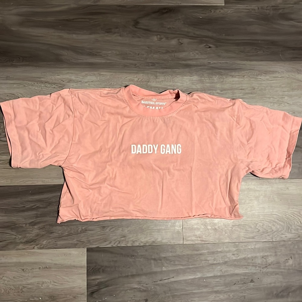 Brand new Call Her Daddy crop top light pink extra small